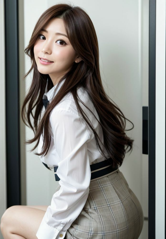 サンプル画像2:発情中のJ●にエレベーターで痴女られる！熱気ムンムンで誘惑されてめちゃくちゃセックスした僕(はむすたー美女団) [d_307554]