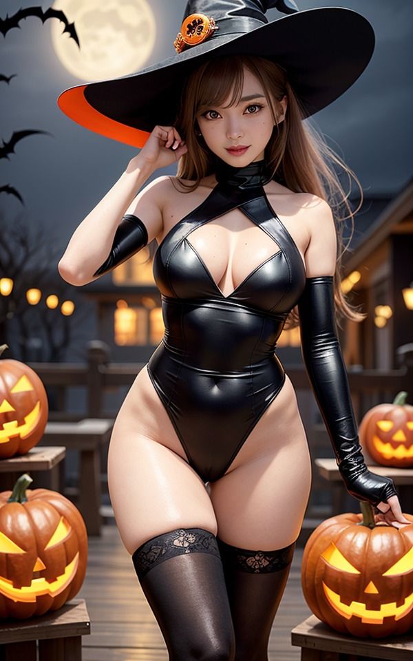 サンプル画像6:AI美女達のハロウィンパーティー(168AI) [d_307559]