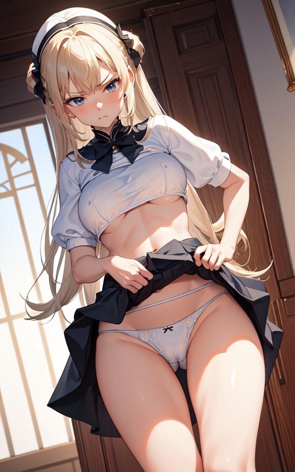 サンプル画像5:しかめっ面なカノジョの純白パンティを見てみたいっ(ryuta) [d_307610]