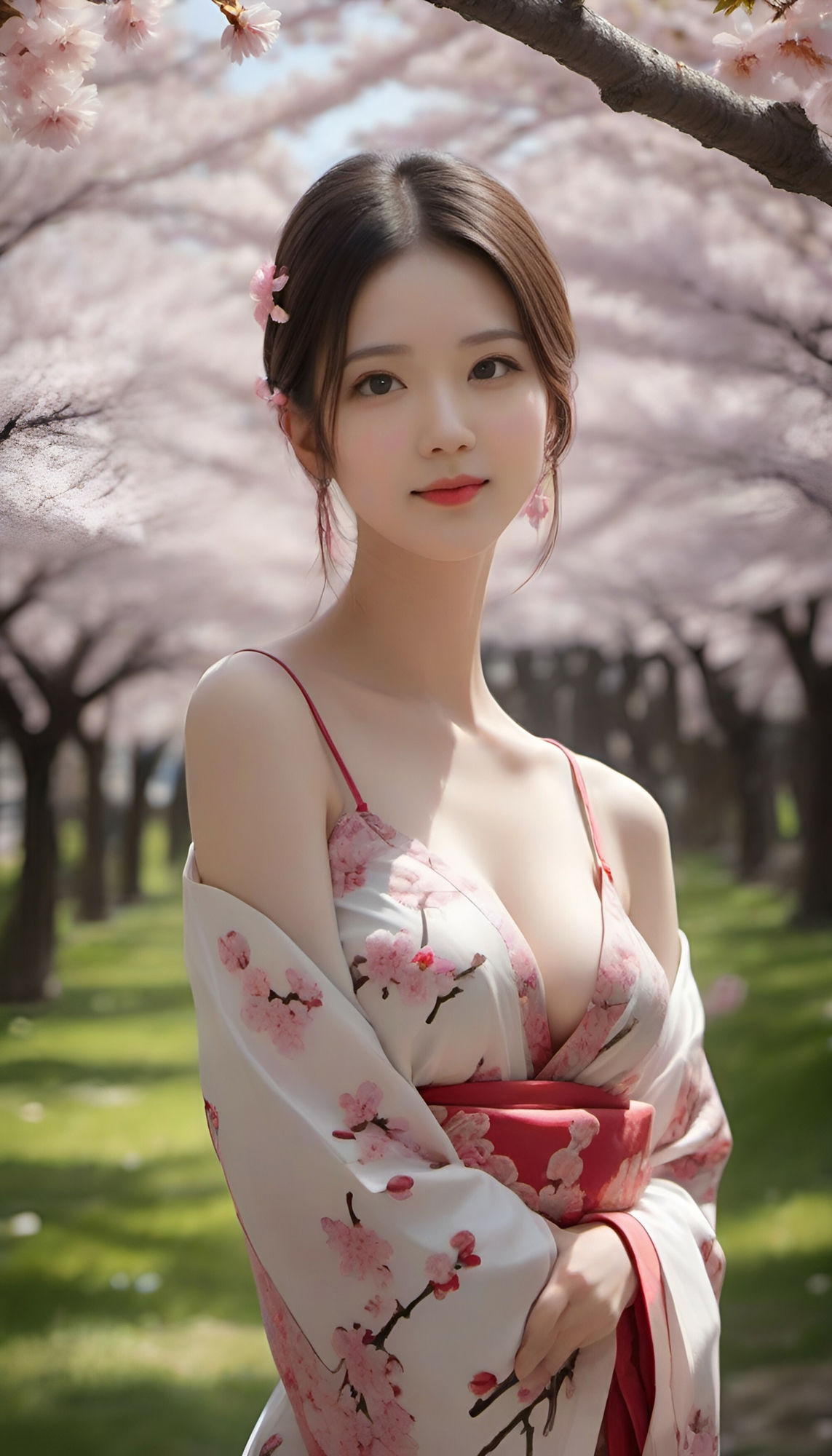 サンプル画像2:ちょっとエッチなJKと桜(新次元社) [d_307612]