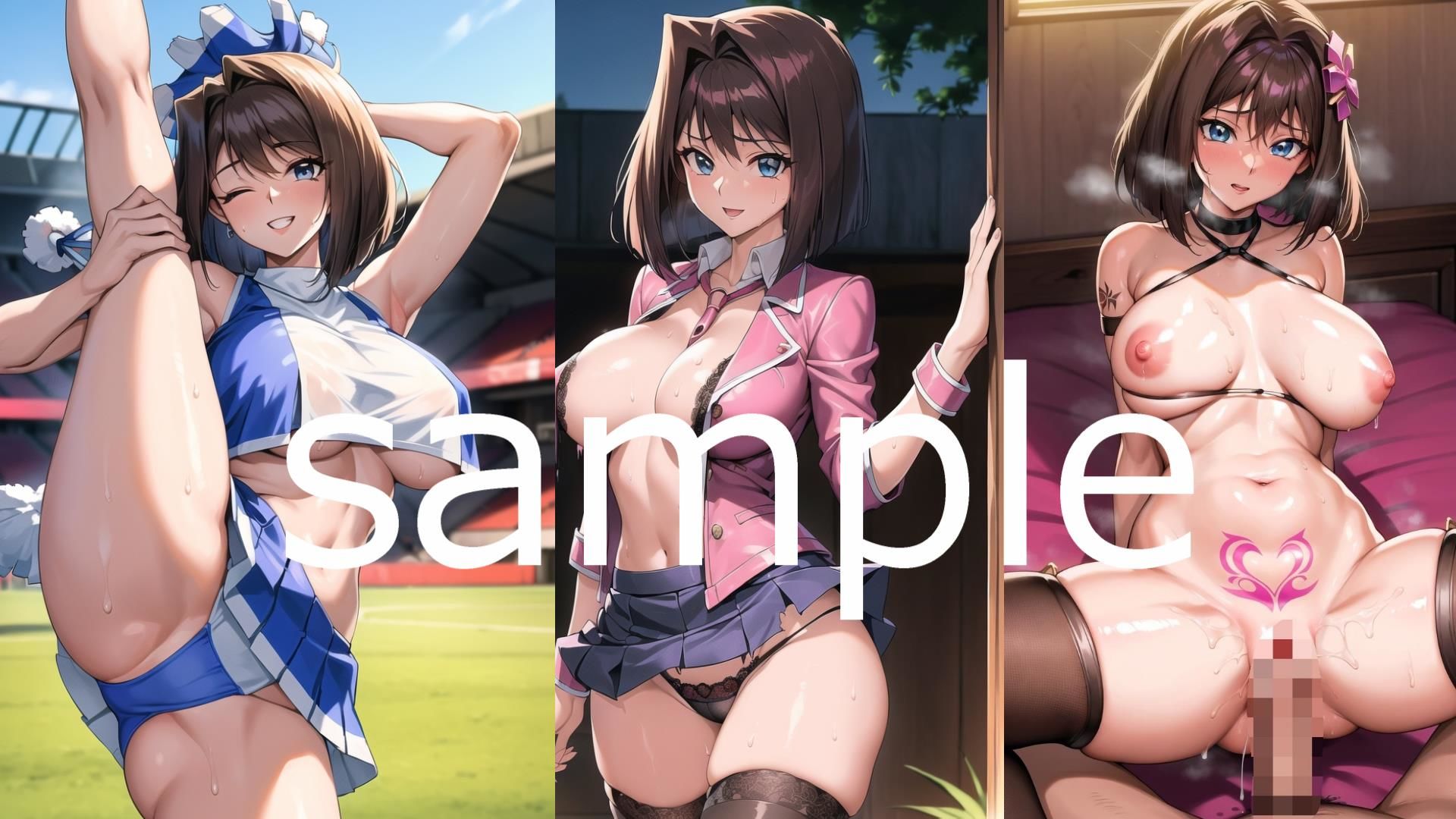 サンプル画像1:遊〇王 真〇杏子 エロイラスト集(AIアニメ美女ファクトリー) [d_307637]