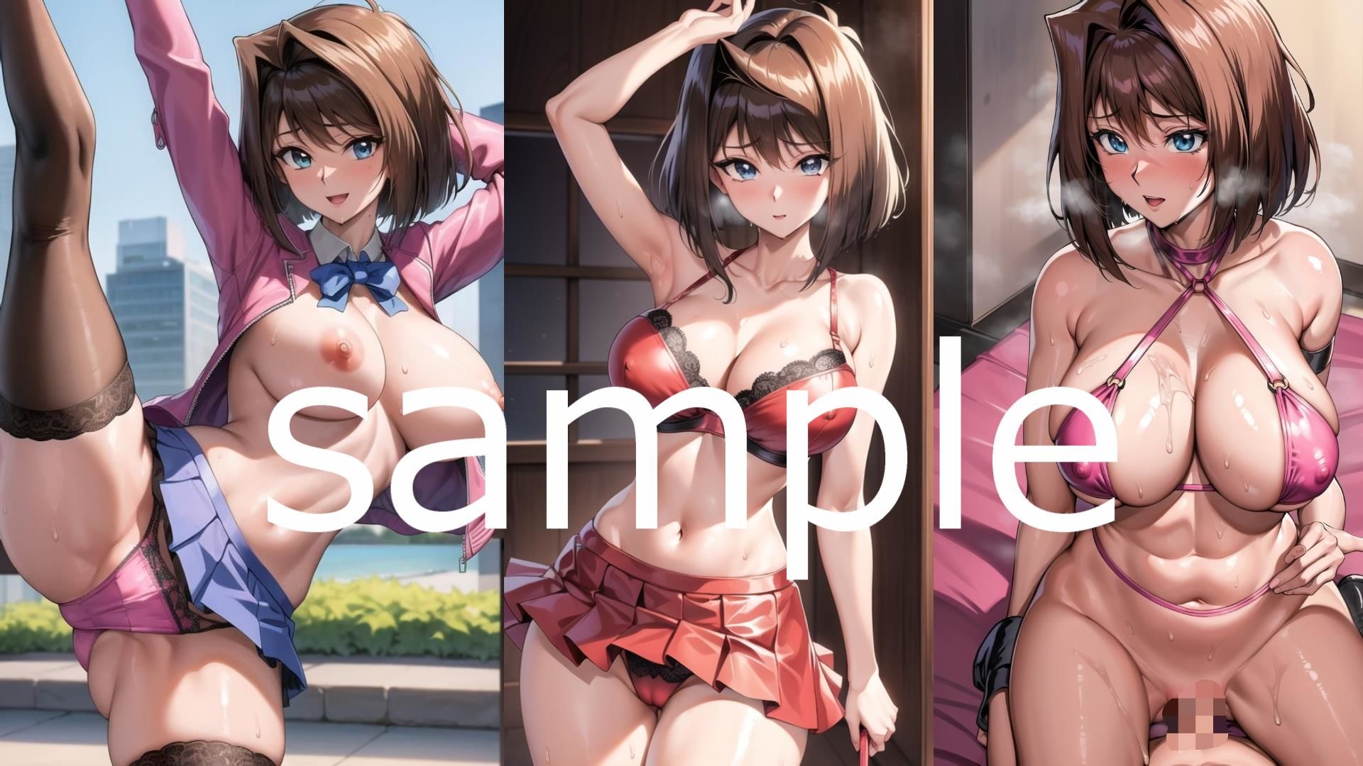 サンプル画像2:遊〇王 真〇杏子 エロイラスト集(AIアニメ美女ファクトリー) [d_307637]