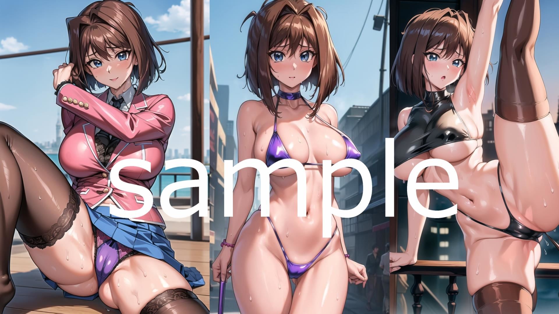 サンプル画像2:遊〇王 真〇杏子 エロイラスト集vol.2(AIアニメ美女ファクトリー) [d_307642]