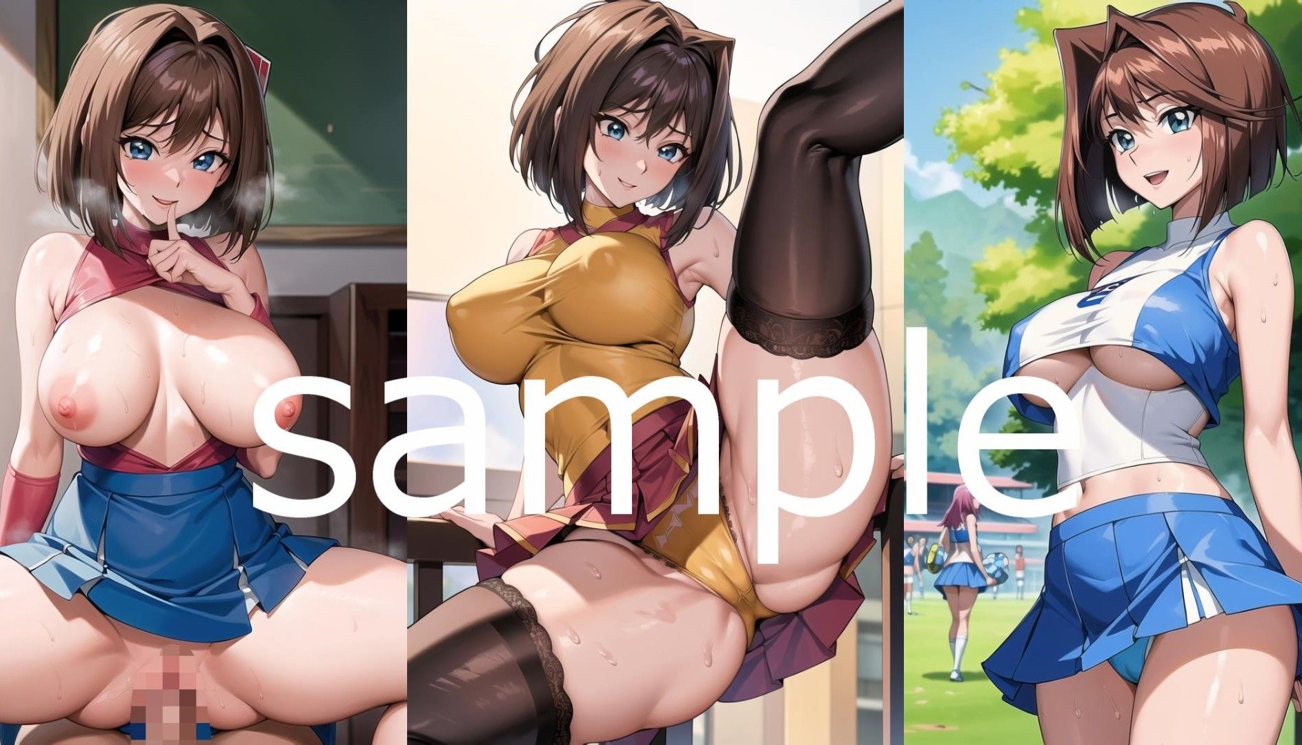 サンプル画像1:遊〇王 真〇杏子 エロイラスト集vol.3(AIアニメ美女ファクトリー) [d_307645]