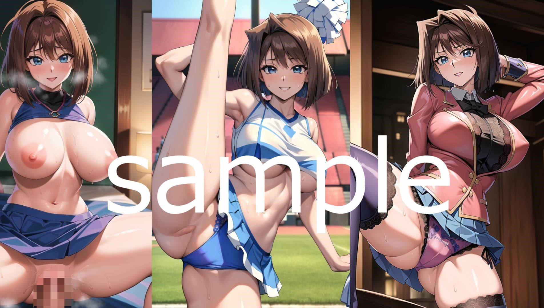 サンプル画像2:遊〇王 真〇杏子 エロイラスト集vol.3(AIアニメ美女ファクトリー) [d_307645]