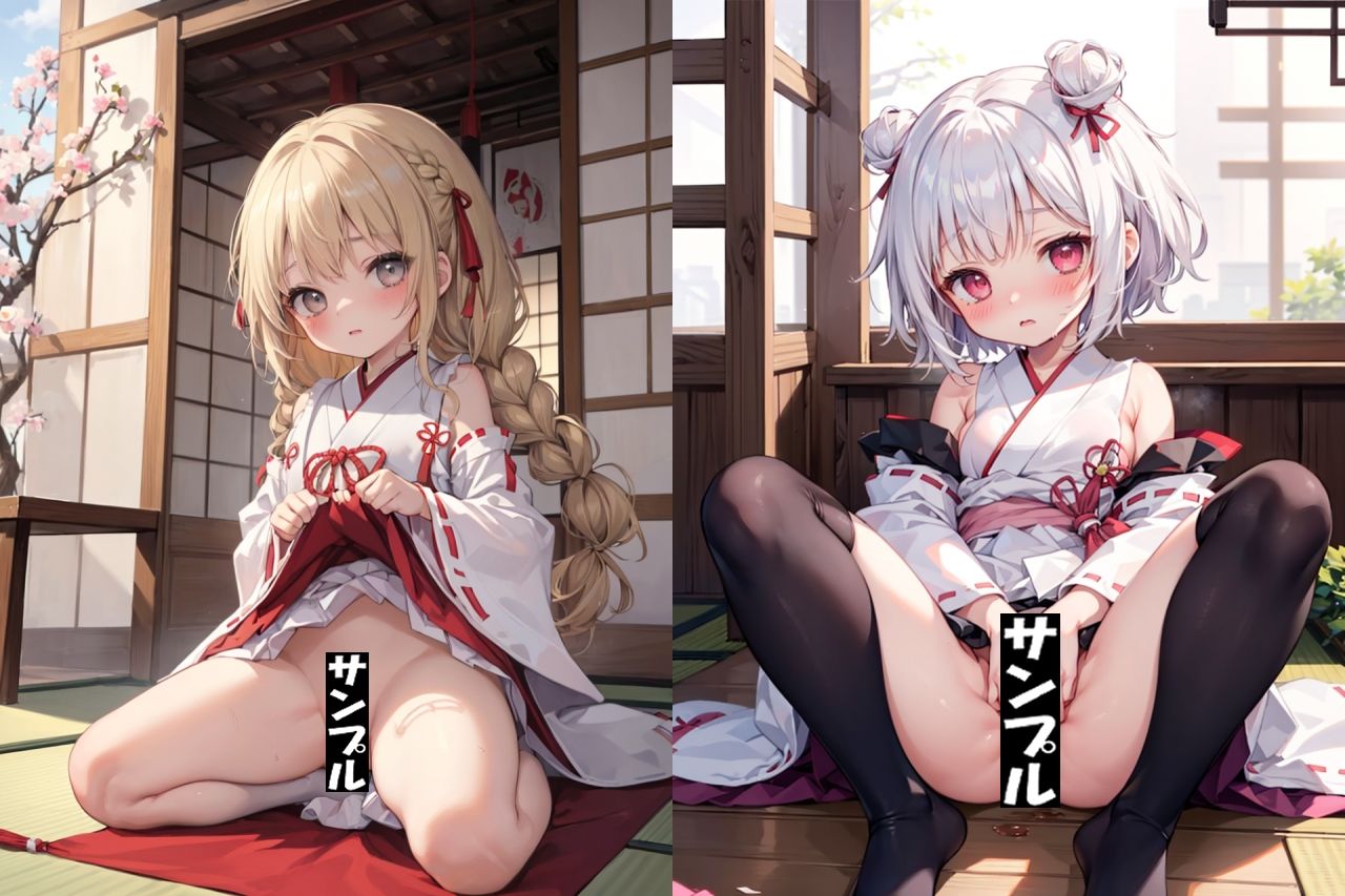 サンプル画像1:巫女少女〜ロリ巫女娘に子宝祈願♪〜(少女図鑑) [d_307664]