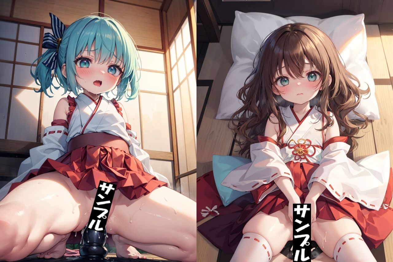 サンプル画像3:巫女少女〜ロリ巫女娘に子宝祈願♪〜(少女図鑑) [d_307664]