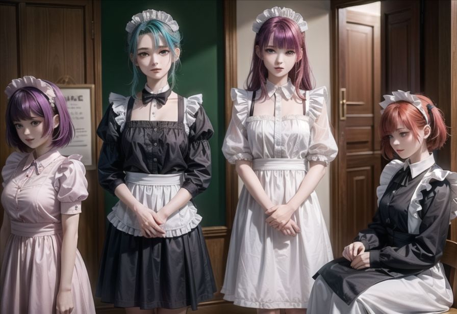 サンプル画像1:少女メイド(六六（健全）) [d_307674]