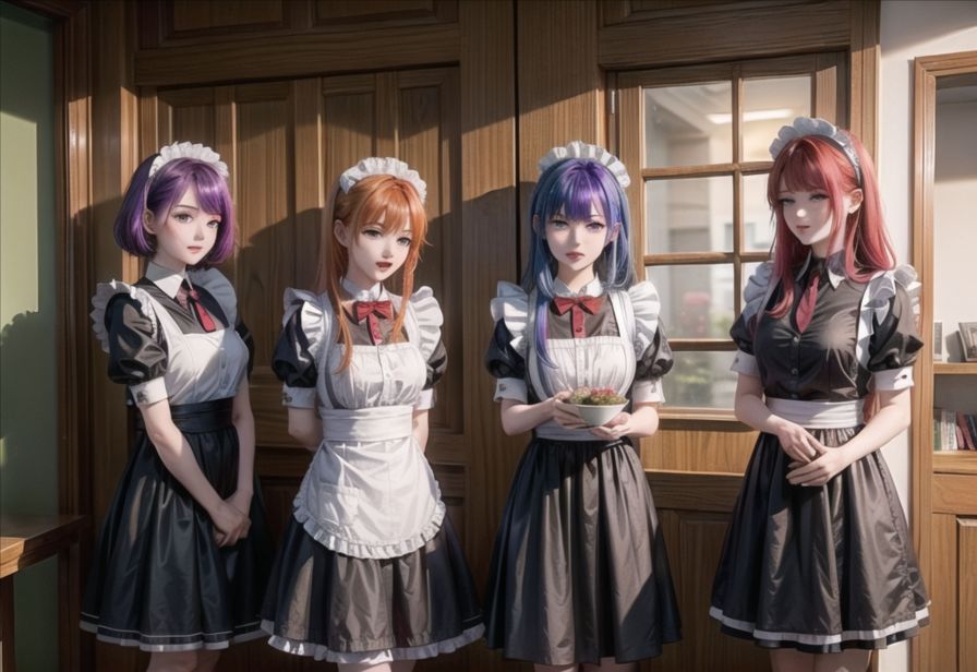 サンプル画像2:少女メイド(六六（健全）) [d_307674]