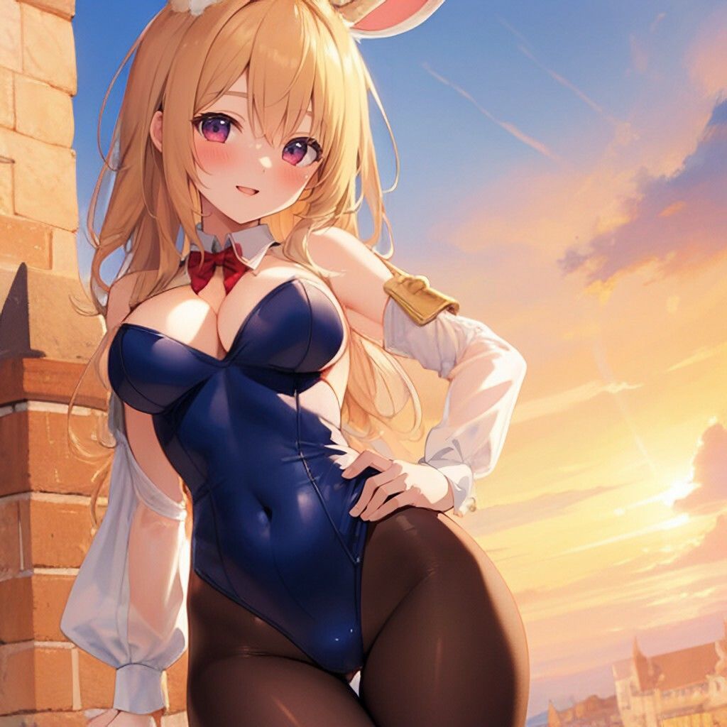 サンプル画像2:ファンタジー風うさみみさん(ほげふが) [d_307708]