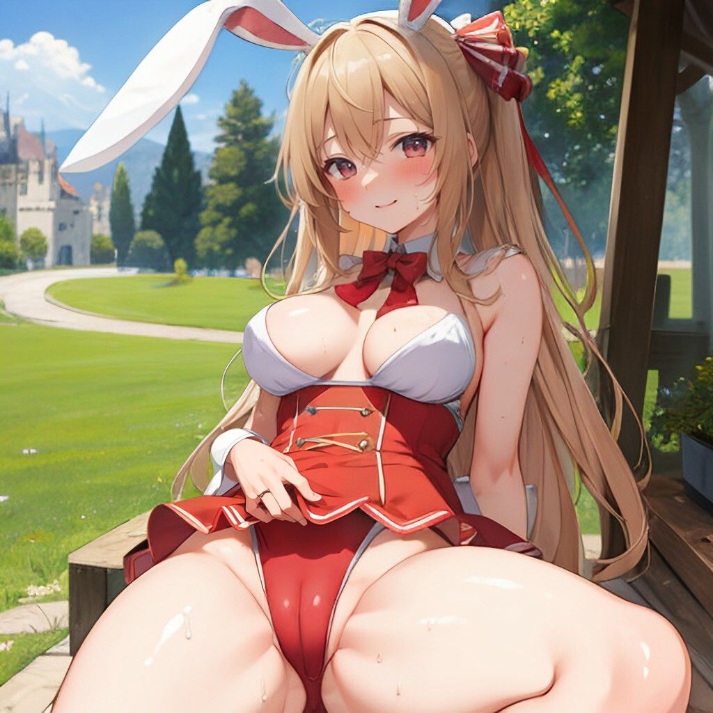 サンプル画像3:ファンタジー風うさみみさん(ほげふが) [d_307708]