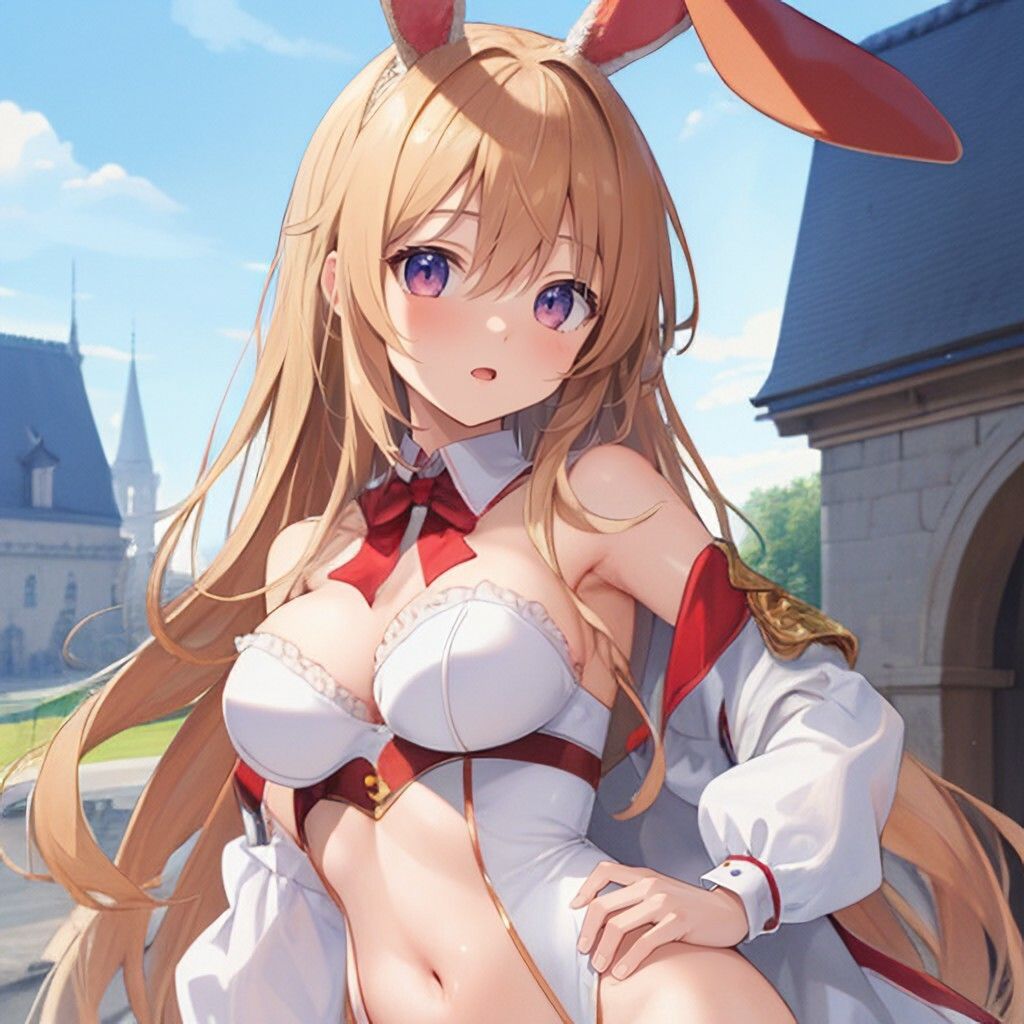 サンプル画像4:ファンタジー風うさみみさん(ほげふが) [d_307708]