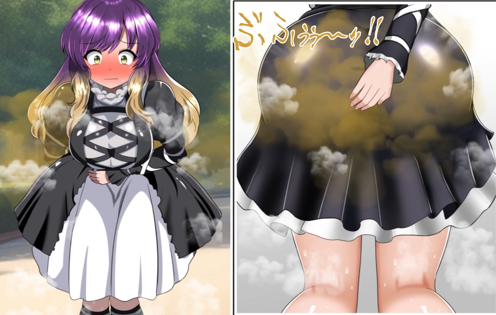 サンプル画像3:便意我慢＆着衣脱糞アニメーション（9）聖白蓮(便意我慢研究会) [d_307731]