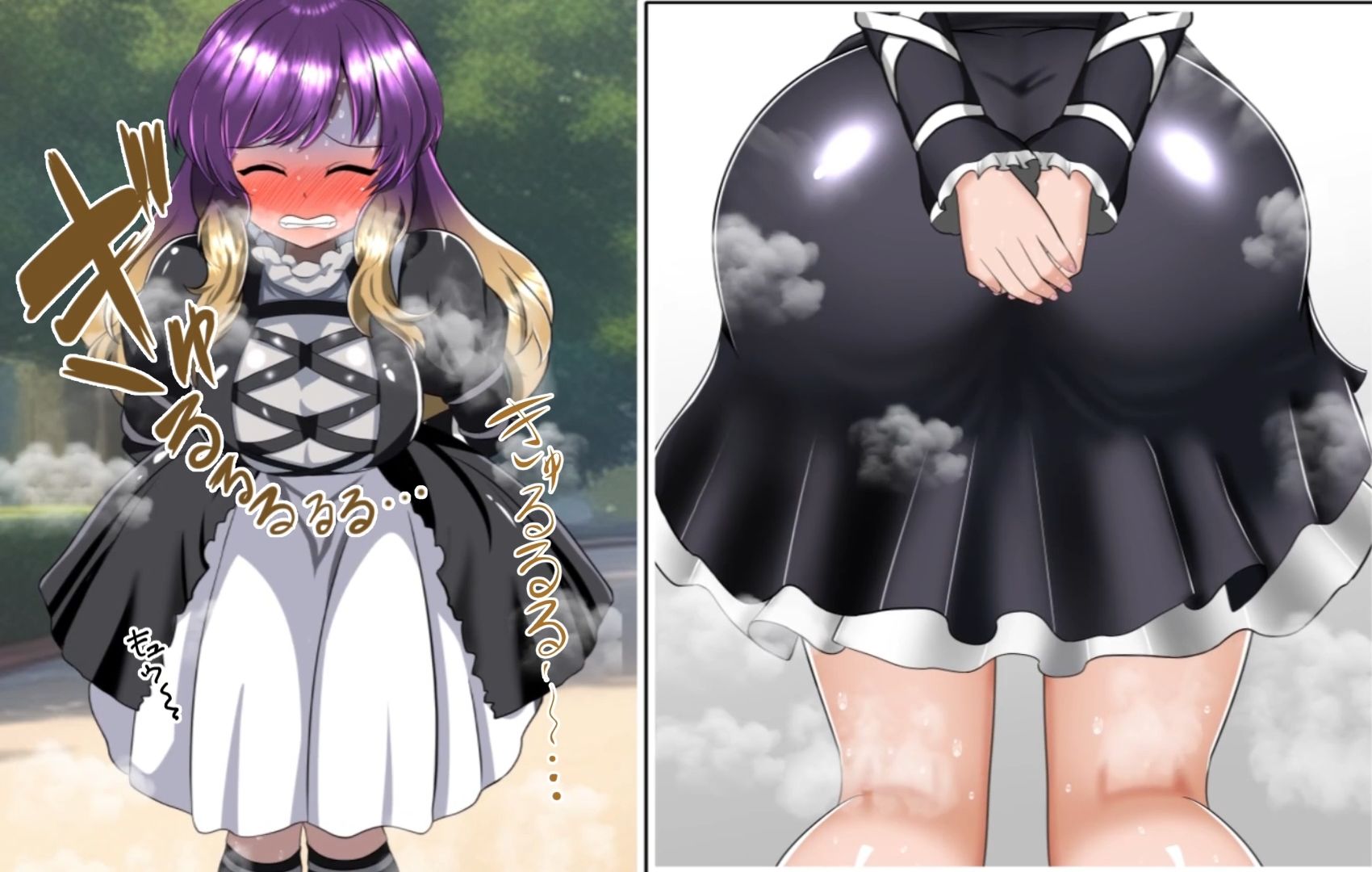 サンプル画像4:便意我慢＆着衣脱糞アニメーション（9）聖白蓮(便意我慢研究会) [d_307731]