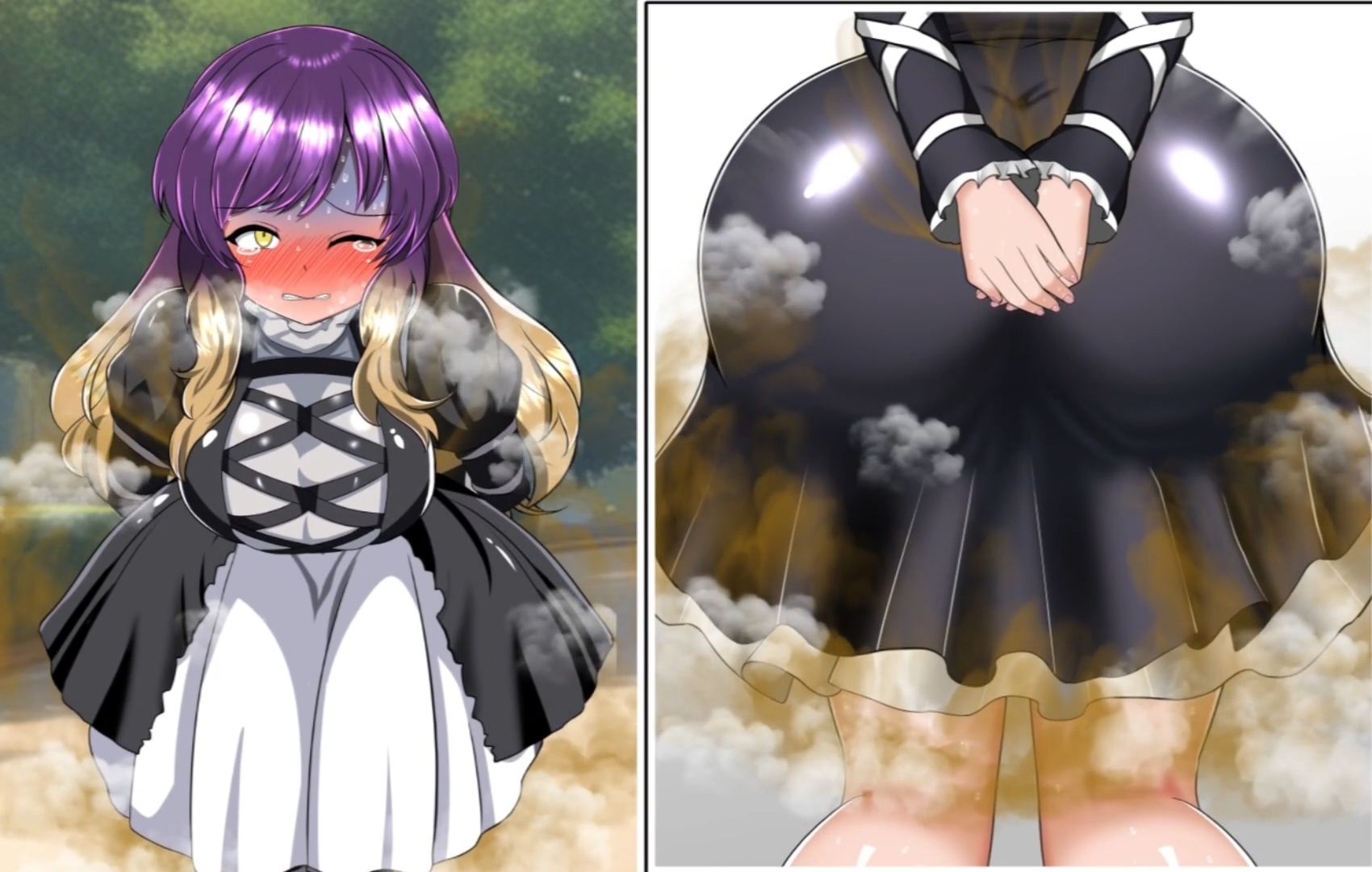 便意我慢＆着衣脱糞アニメーション（9）聖白蓮