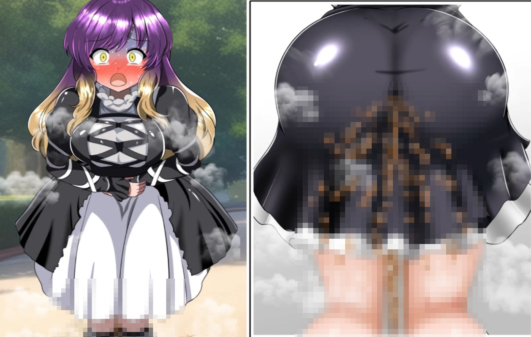 便意我慢＆着衣脱糞アニメーション（9）聖白蓮