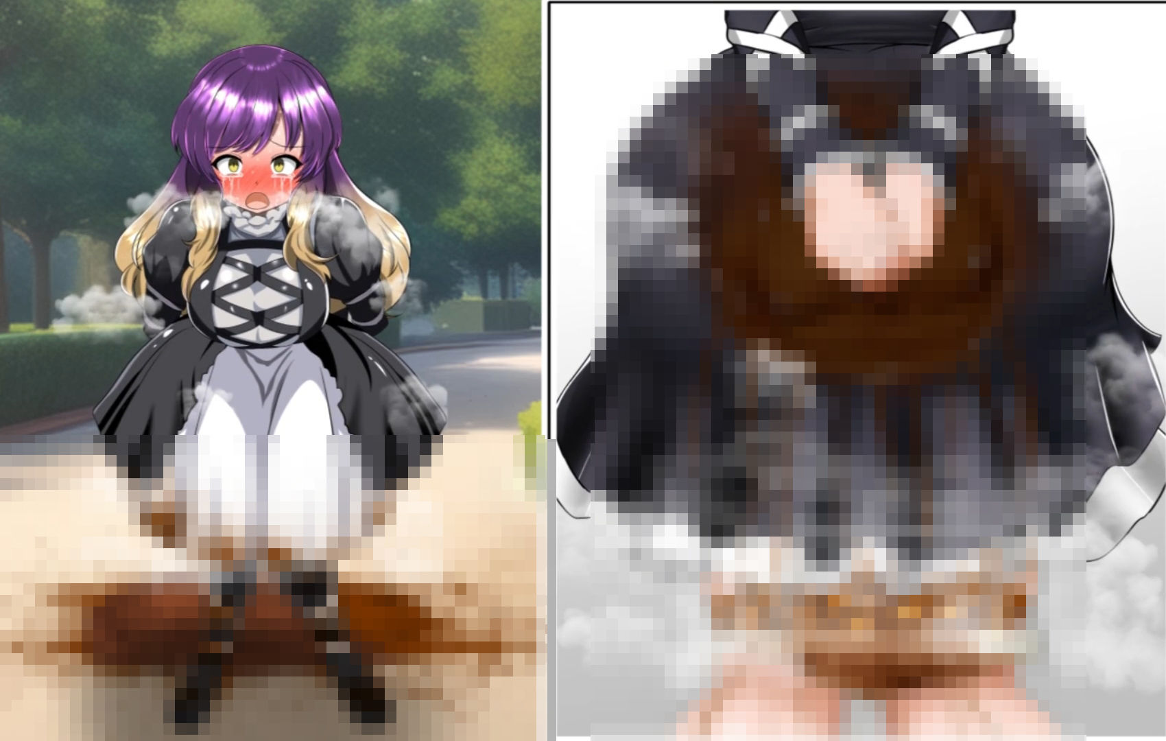 便意我慢＆着衣脱糞アニメーション（9）聖白蓮