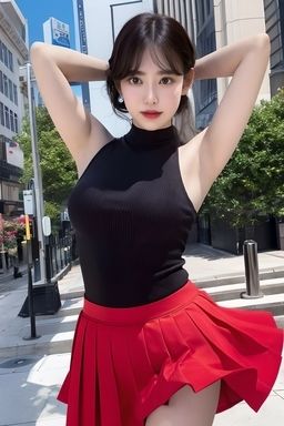 サンプル画像3:美しい腋見せとバックショット(スタジオTOMO) [d_307732]