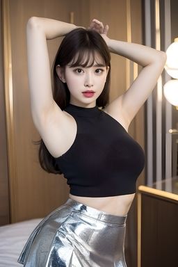 サンプル画像5:美しい腋見せとバックショット(スタジオTOMO) [d_307732]