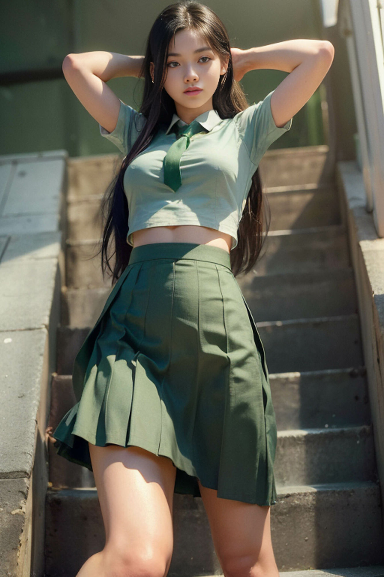 サンプル画像2:AIヌード写真館 018「パンチラ」(AI-lady) [d_307829]