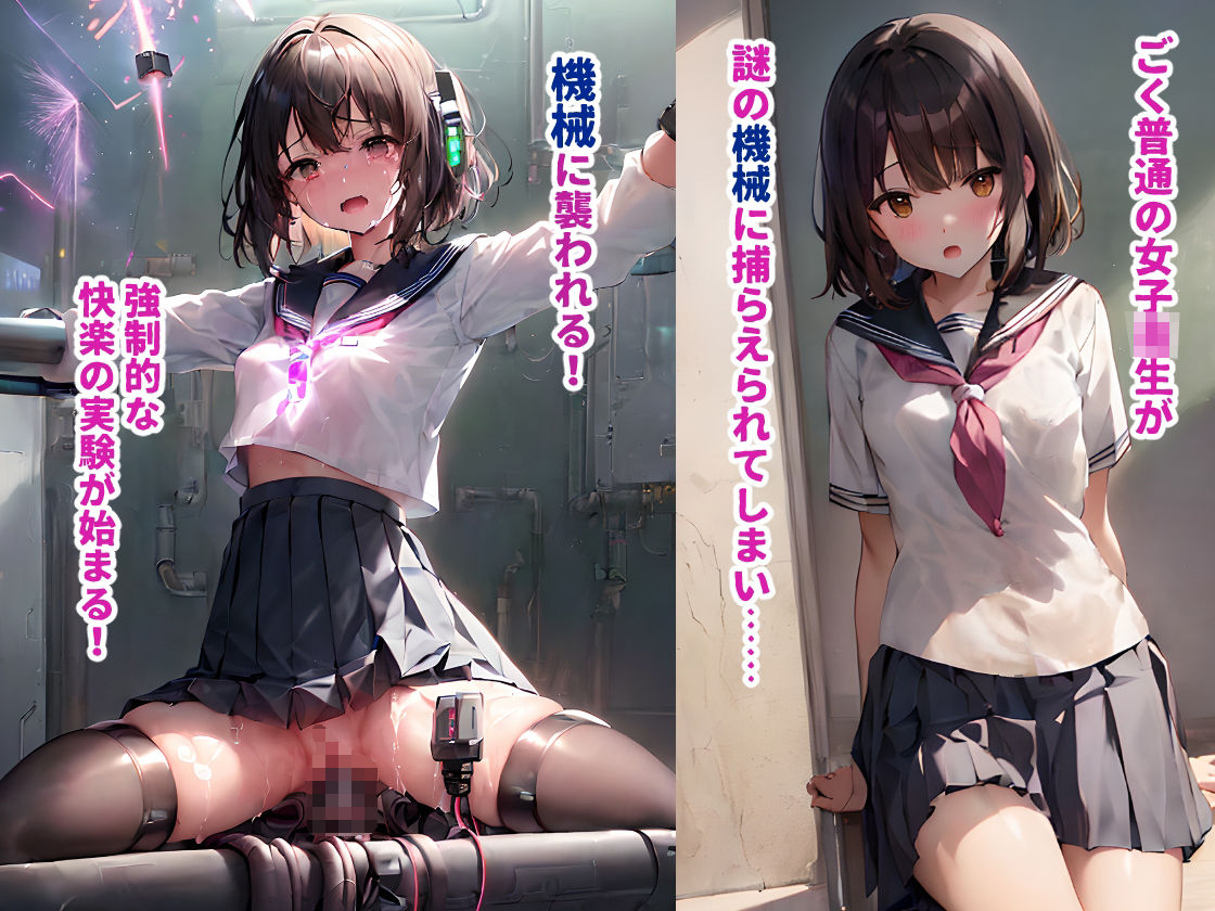 サンプル画像1:制服少女、機械で拘束される(サマどこCraft) [d_307849]