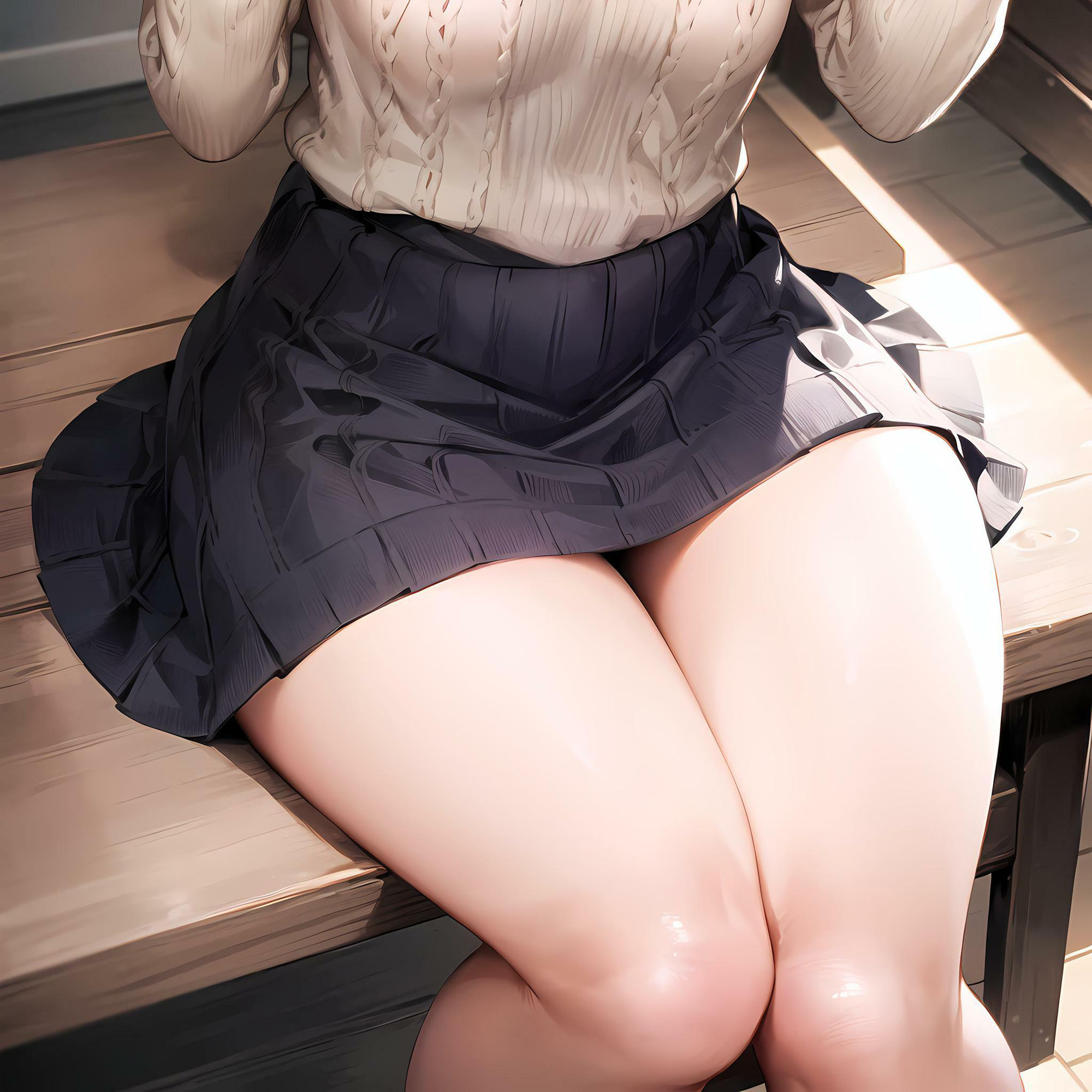 サンプル画像1:脚フェチ 太もも編(フェチ工房) [d_307901]