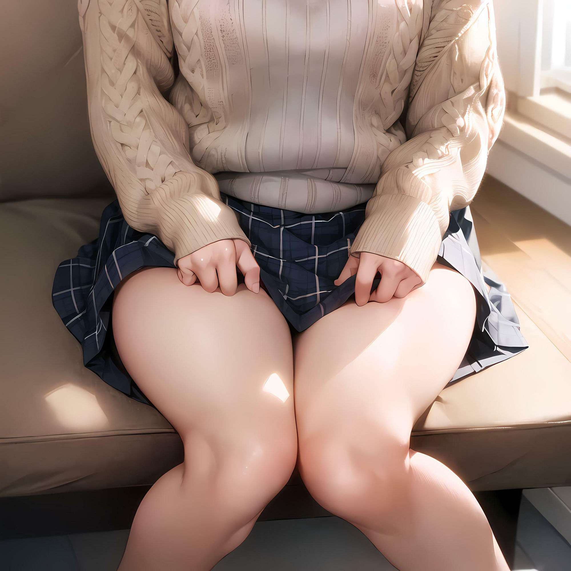 サンプル画像4:脚フェチ 太もも編(フェチ工房) [d_307901]