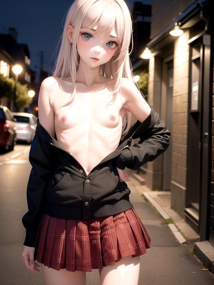 サンプル画像3:女子校生の制服ちっぱい露出(くらなま企画) [d_307920]