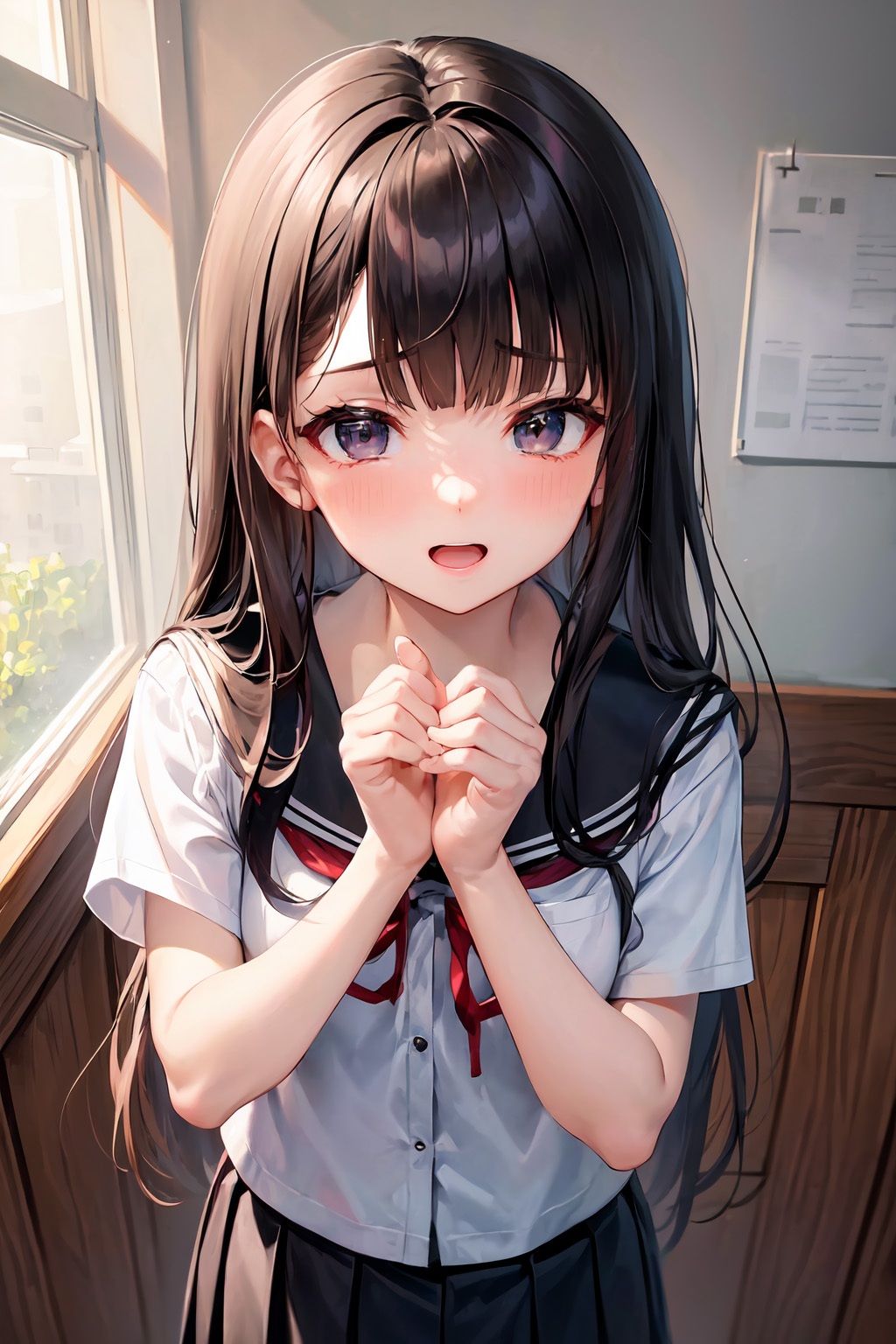 サンプル画像1:淫乱黒髪ロングJK（500枚）(MurabitoX) [d_307924]