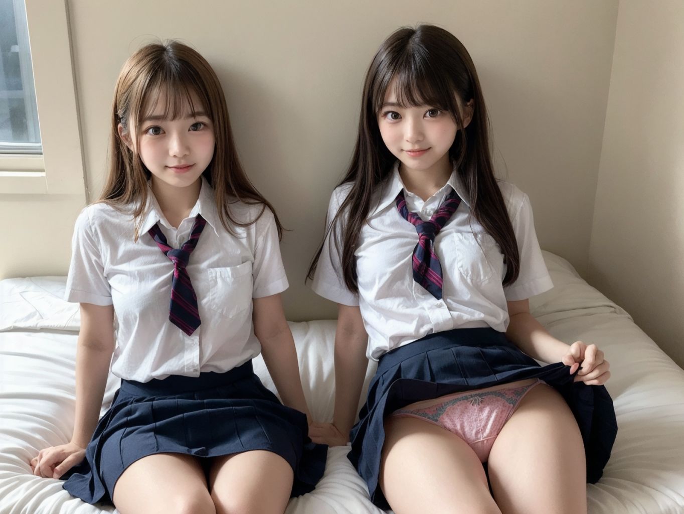 サンプル画像4:家出J〇2人 泊めたら〇〇してくれた(じぇんとる) [d_307934]