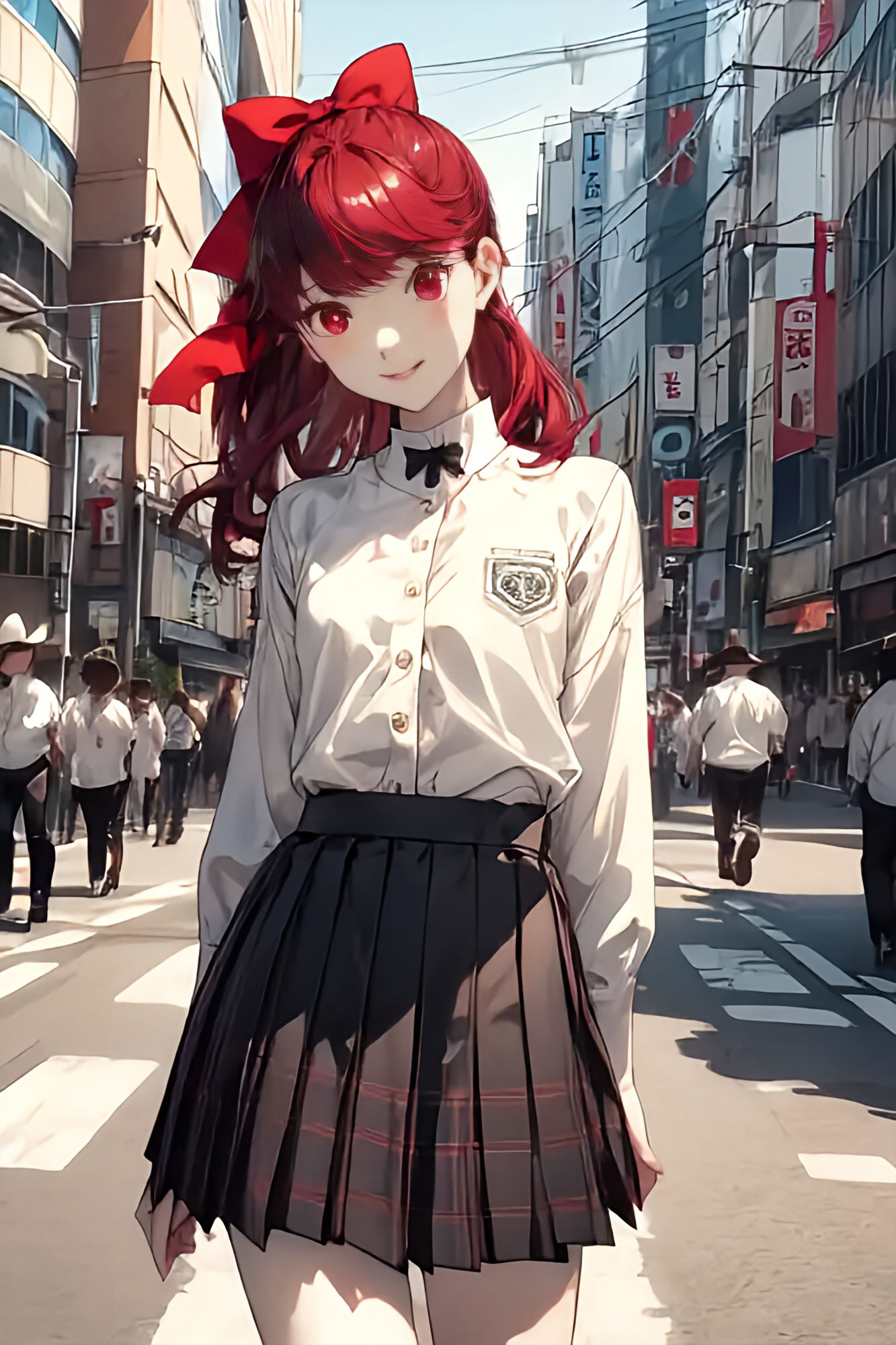 サンプル画像1:芳〇かすみといちゃらぶデート（AI生成）(かわいあい) [d_307936]