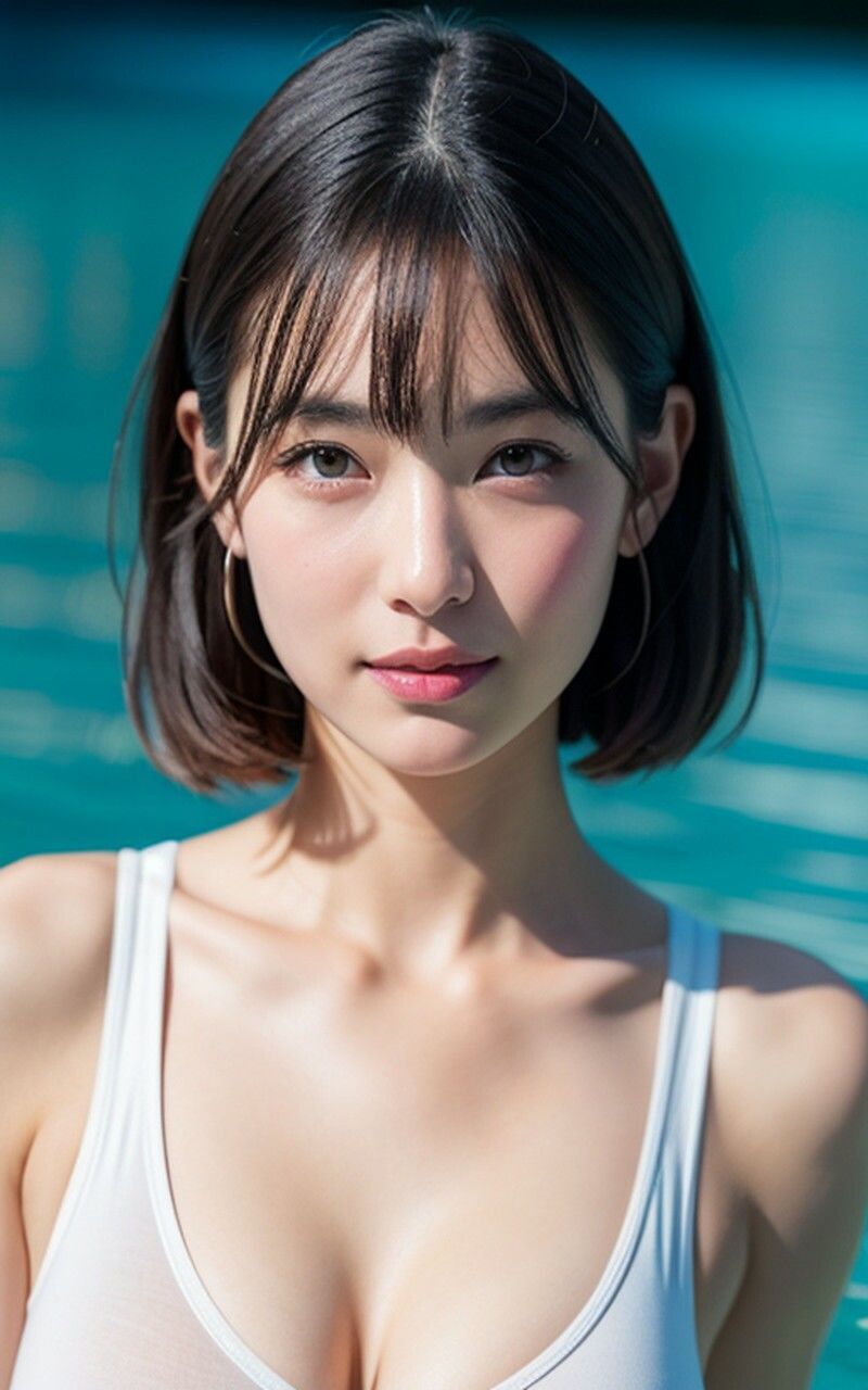 サンプル画像4:透け乳首ブラ AI美女グラビア写真集(AIイメージプレス) [d_307955]