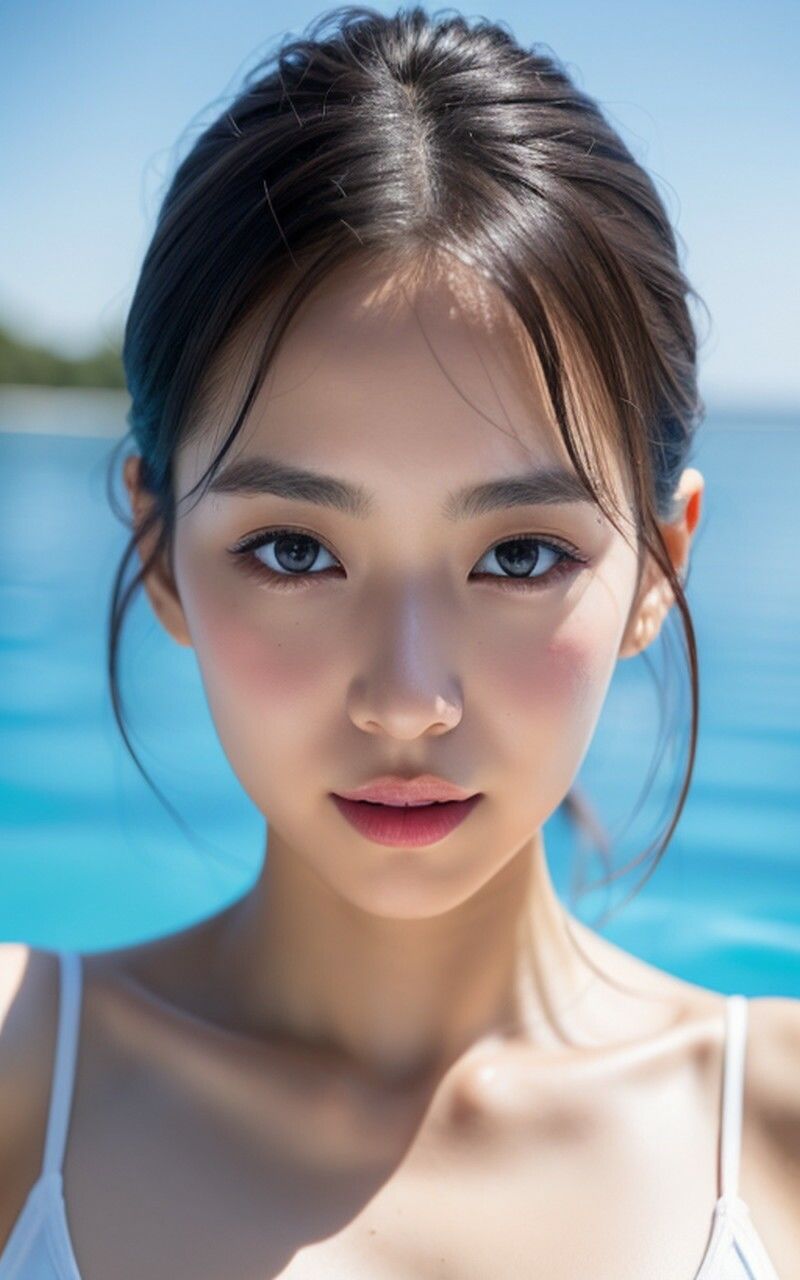 サンプル画像6:透け乳首ブラ AI美女グラビア写真集(AIイメージプレス) [d_307955]