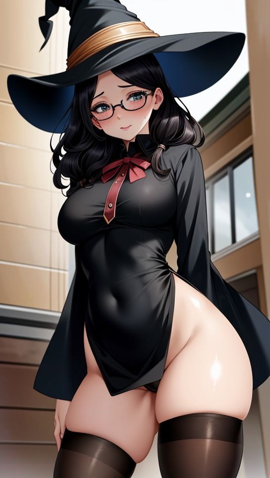 サンプル画像3:同級生のコスプレ、メガネ魔女娘編2(べりーパイ) [d_307978]