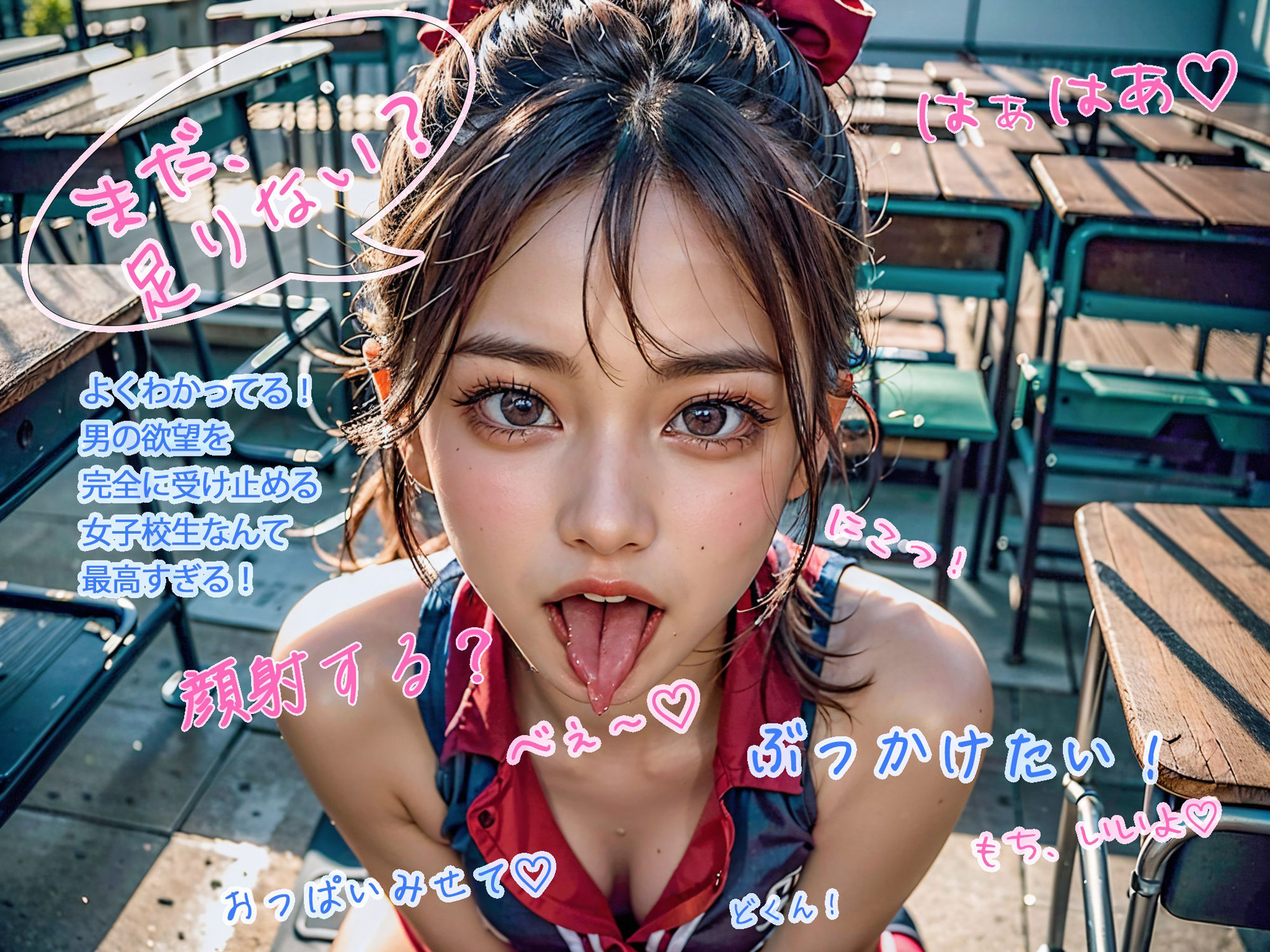 サンプル画像1:女子校生チアガールやりたい放題（前半）(urokia) [d_307992]