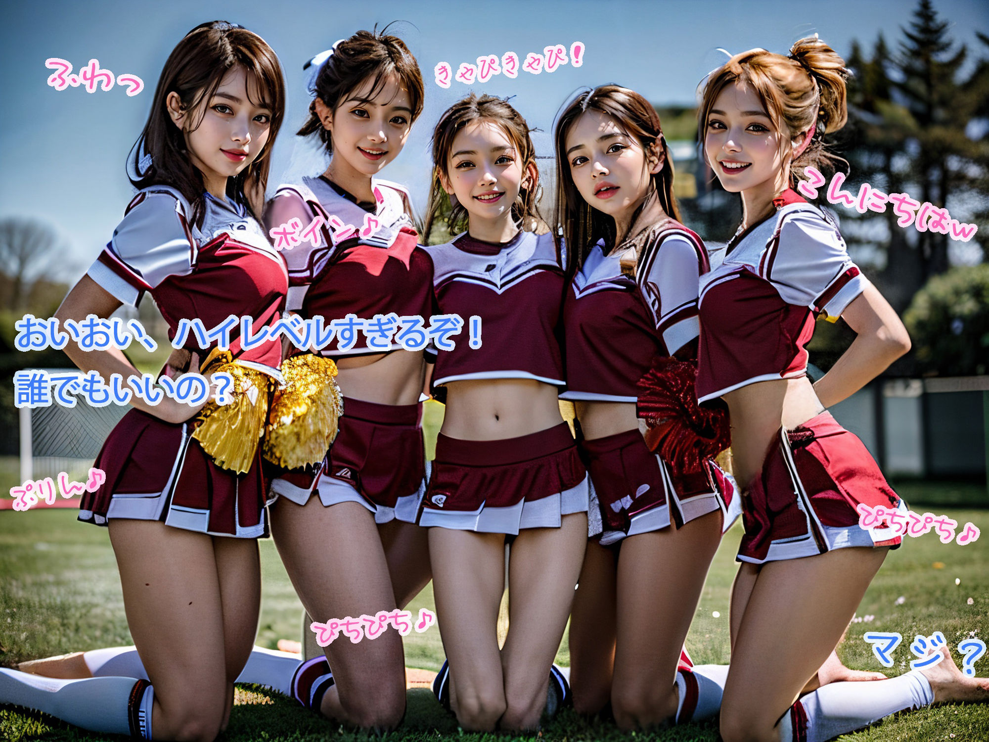 サンプル画像5:女子校生チアガールやりたい放題（前半）(urokia) [d_307992]