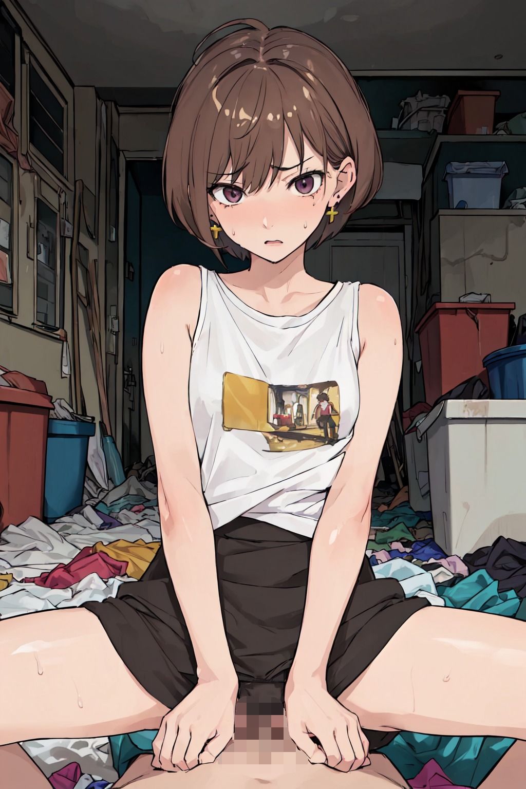 サンプル画像1:【AI作品】messy room collection vol.6(妄威) [d_308208]