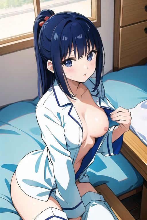 サンプル画像5:おっぱい出しちゃった！かわいい女の子のイラスト集！パート4(はるはるぽん) [d_308220]