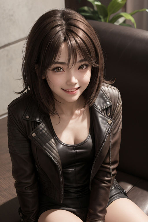 サンプル画像2:幼顔の彼女とそそられる笑顔(natukiAI倶楽部) [d_308254]