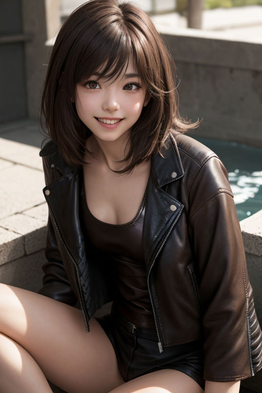 サンプル画像3:幼顔の彼女とそそられる笑顔(natukiAI倶楽部) [d_308254]