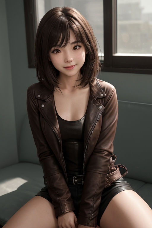 サンプル画像4:幼顔の彼女とそそられる笑顔(natukiAI倶楽部) [d_308254]