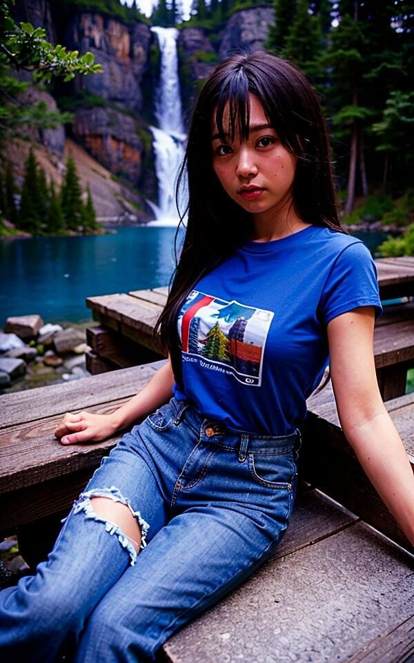 静かな彼女と癒しの湖畔デートのサンプル画像 6