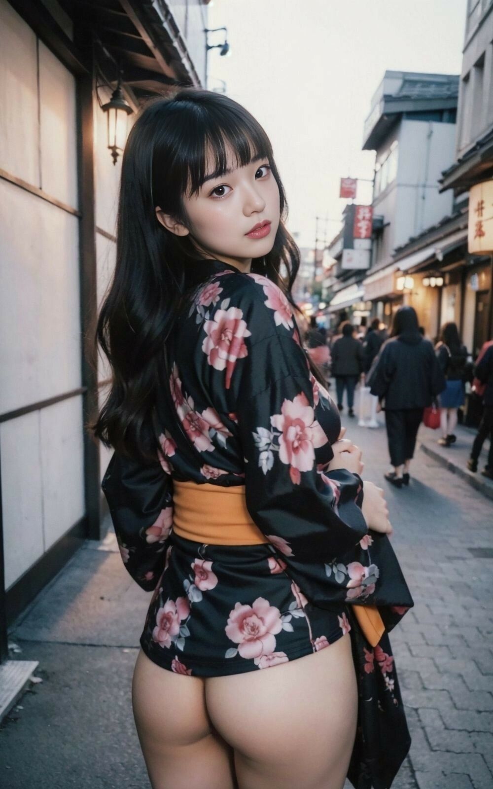 サンプル画像5:お尻がエロい浴衣女子(妄想性ノ女子) [d_308336]