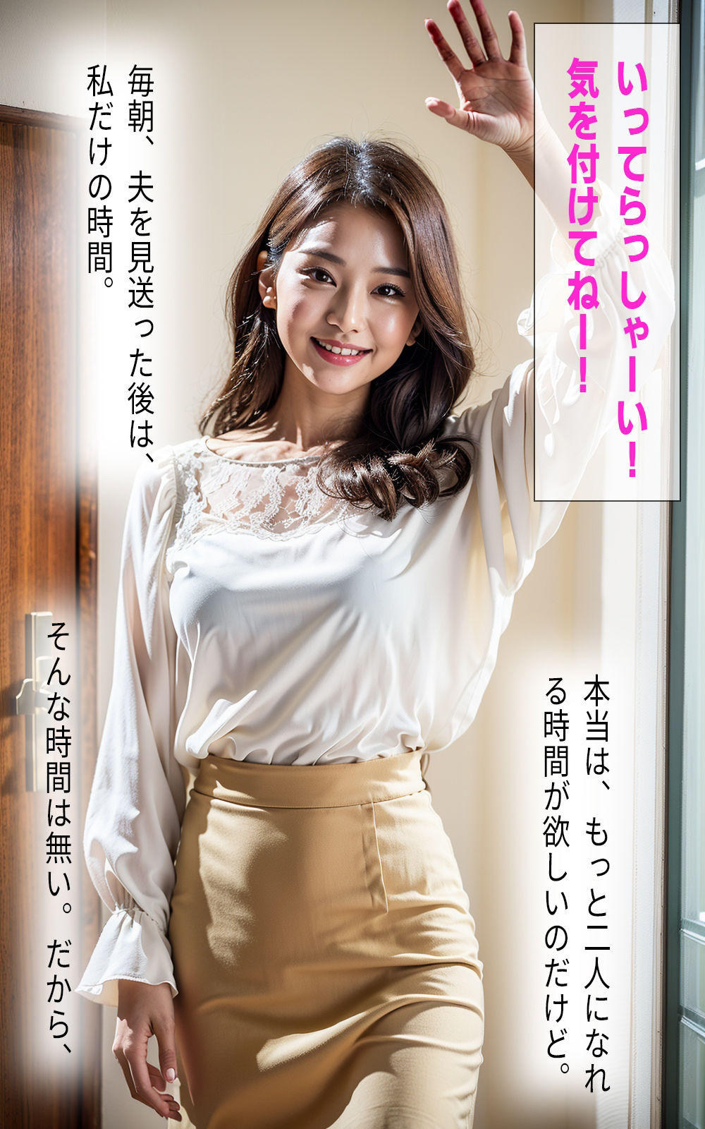 サンプル画像2:夫が不在中にキモ男に寝取られる新婚の人妻 NTRシリーズ【実写版】(AIDREAM) [d_308424]