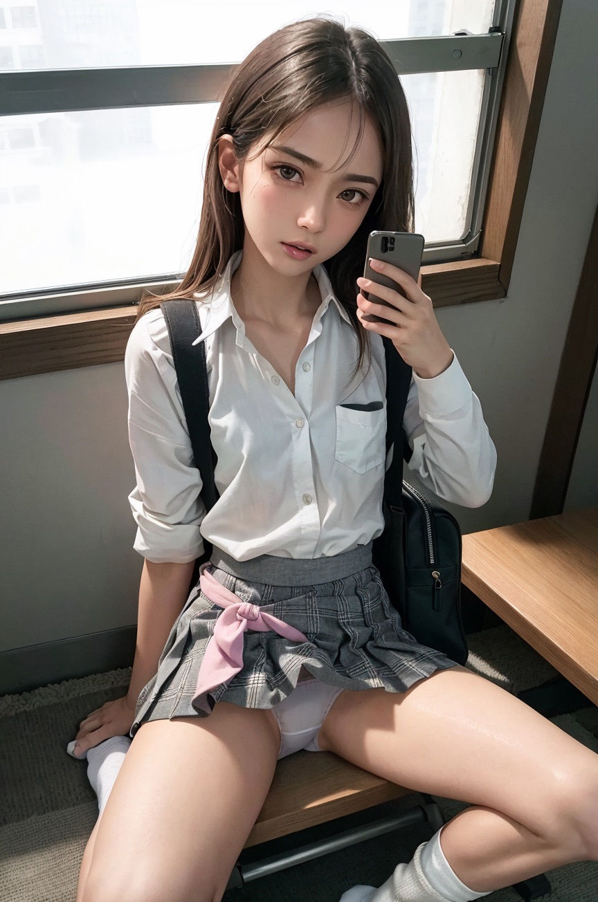 サンプル画像2:着エロギャル制服コスプレ★金髪ギャルの日常(Hallelujah☆AI) [d_308460]