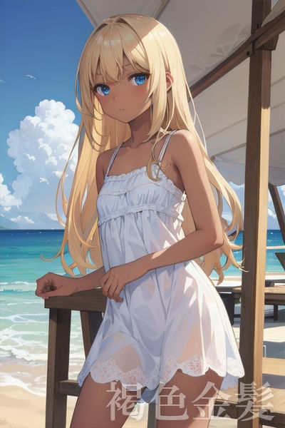 サンプル画像1:褐色金髪(黒金なつみ) [d_308522]