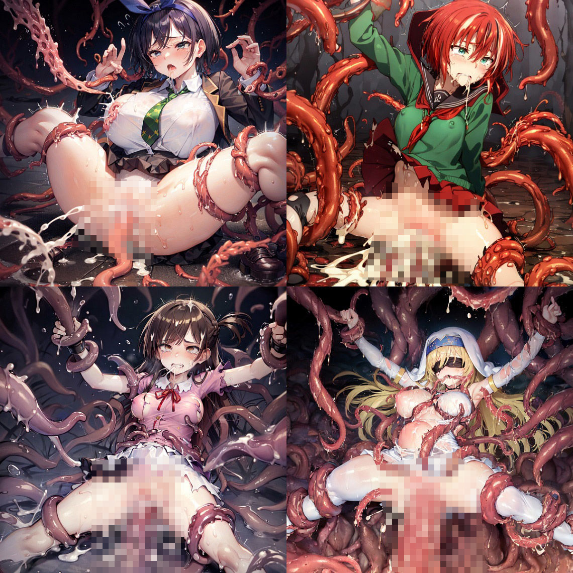 サンプル画像3:アニメキャラ触手辱めCG集 2023夏秋編(AIUEOEKAKI) [d_308546]