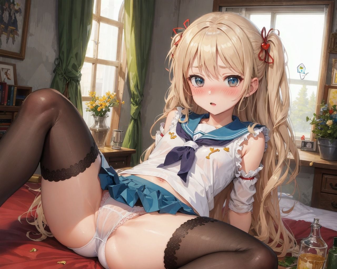 サンプル画像1:優しい挑発M字開脚 Vol.2 制服おぱんつ編 後編 （380枚）(RB26_M字開脚専門) [d_308579]