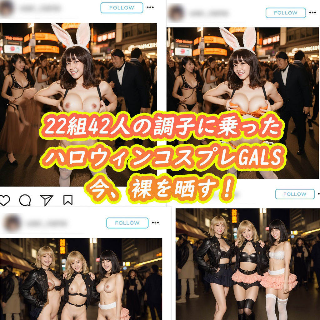 サンプル画像2:ハロウィンコスプレを剥がしてみた(Flight1) [d_308600]