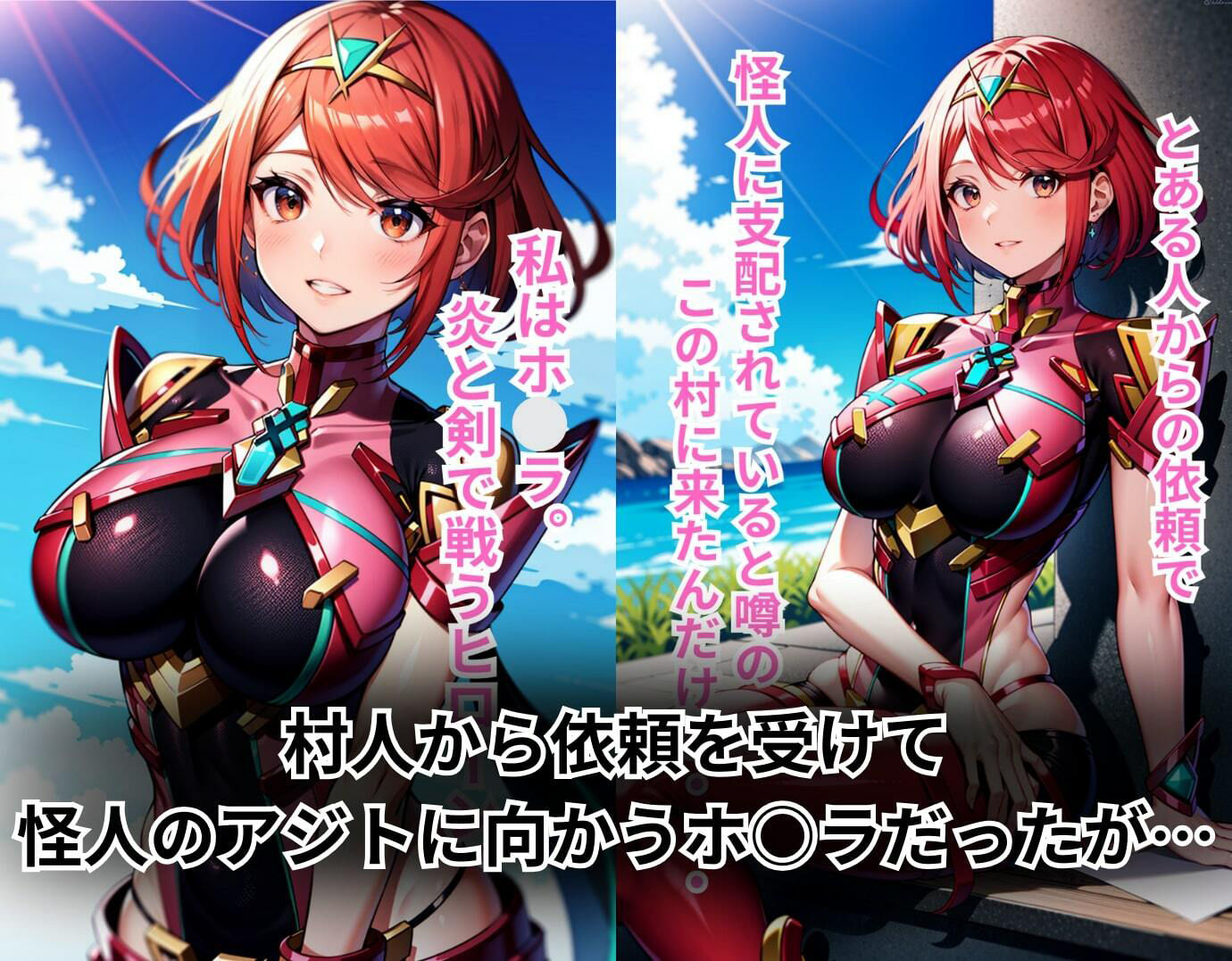 サンプル画像1:ホ◯ラの受難 怪人の卑劣な策略に敗北するヒロイン物語(addのサークル) [d_308610]